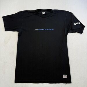 Vintage Sundance Film Festival Shirt Mens Medium Black Roots 2003 Graphic Tee